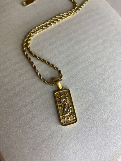 Carpe Diem Tarot Inspired Necklace