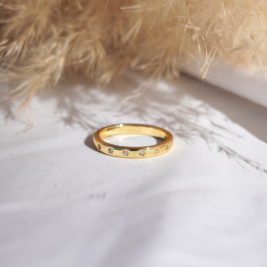Starlight Eternity Gold Band
