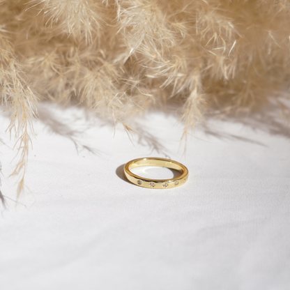 Starlight Eternity Gold Band