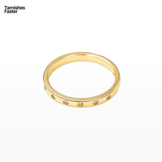 Starlight Eternity Gold Band