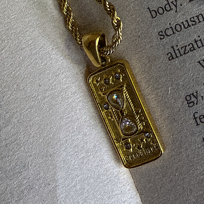 Carpe Diem Tarot Inspired Necklace